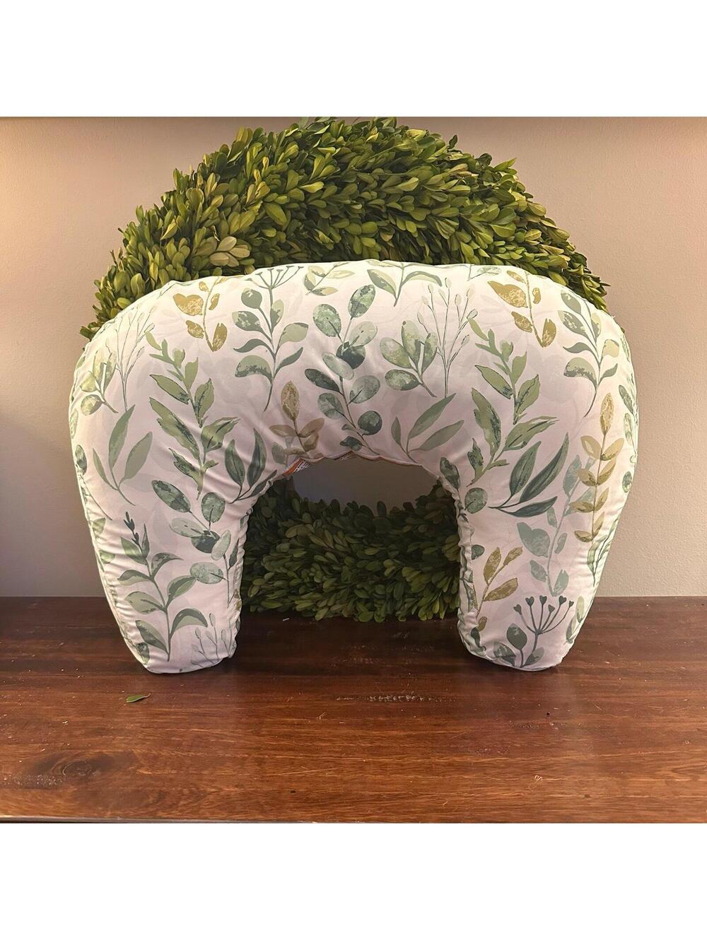 New‎ Boppy Nursing Pillow Green Sage Leaves